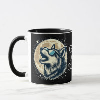 Heulender Wolf mit Sonnenbrille – ELGIS