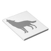 Heulender Wolf Notizblock (angewinkelt)