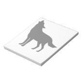 Heulender Wolf Notizblock (Rotiert)