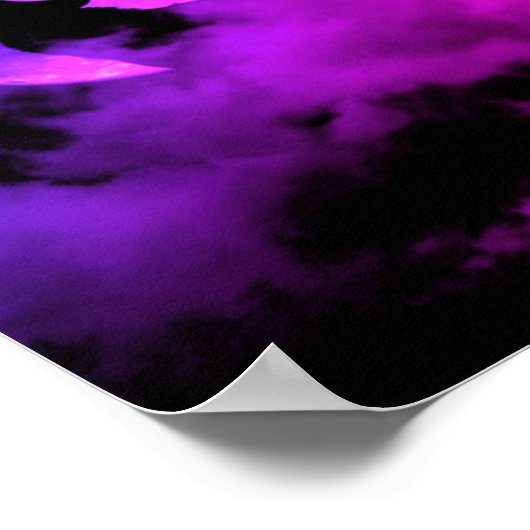 heulender Wolf Poster (Ecke)