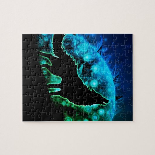 heulender Wolf Puzzle (Horizontal)