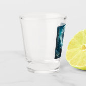 Heulender Wolf Schnapsglas (Links)