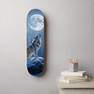 Heulender Wolf Skateboard