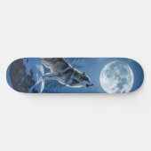 Heulender Wolf Skateboard (Horizontal)