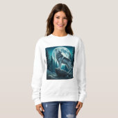 Heulender Wolf Sweatshirt (Vorne ganz)