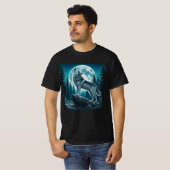 Heulender Wolf T-Shirt (Vorne ganz)