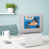Heulender Wolf wie ich • Willst du ein Geheimnis w Aufkleber (Laptop auf Schreibtisch)