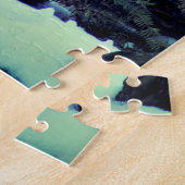 Heulender Wolf Winterwald Puzzle (Seite)
