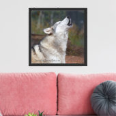 Heulendes Profil Canvas Leinwanddruck (Insitu (Wohnzimmer))