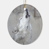 Heulengrauer Wolf Keramikornament (Links)