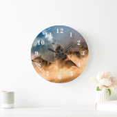 Heulenwolf Große Wanduhr (Zuhause)