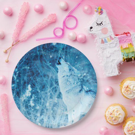 Heulenwolf-Papier-Teller Pappteller (Party)