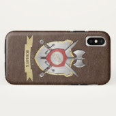 Heulenwolf Sigil Kampf-Wappen Brown Case-Mate iPhone Hülle (Rückseite (Horizontal))
