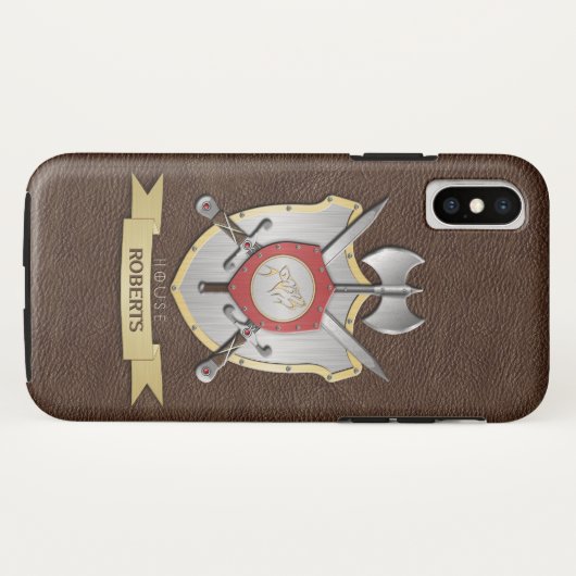 Heulenwolf Sigil Kampf-Wappen Brown Case-Mate iPhone Hülle (Rückseite (Horizontal))