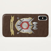 Heulenwolf Sigil Kampf-Wappen Brown Case-Mate iPhone Hülle (Rückseite (Horizontal))
