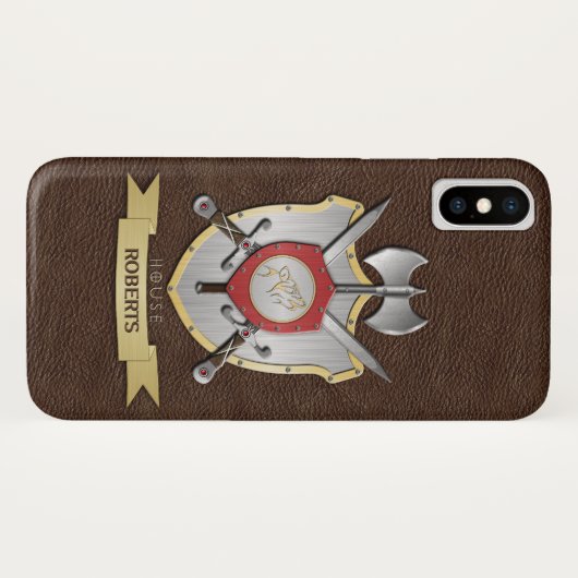 Heulenwolf Sigil Kampf-Wappen Brown Case-Mate iPhone Hülle (Rückseite (Horizontal))