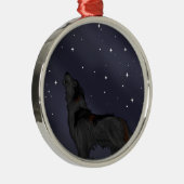 Heulenwolf Silbernes Ornament (Rechts)