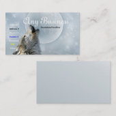 Heulenwolf-Visitenkarte 02customizable Visitenkarte (Vorne/Hinten)