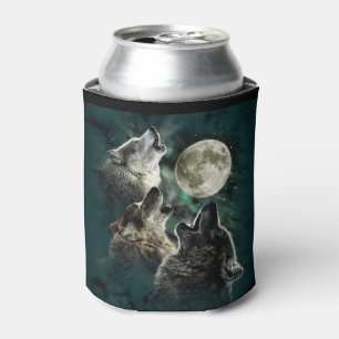Heulenwolf-Vollmond-Starry Himmel kann cooler Dosenkühler