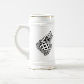 Heulenwolfceltic-Knüpfarbeit Bierglas (Links)