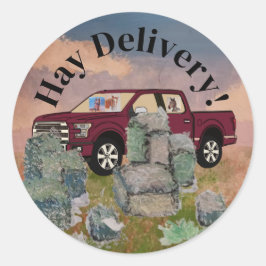 Heulieferung Runder Aufkleber