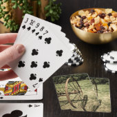 Heurechenrad gealtert spielkarten (In Situ)