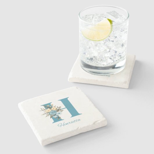 Heurietta Stein coaster Steinuntersetzer (Seitenansicht)