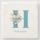 Heurietta Stein coaster Steinuntersetzer (Vorderseite)