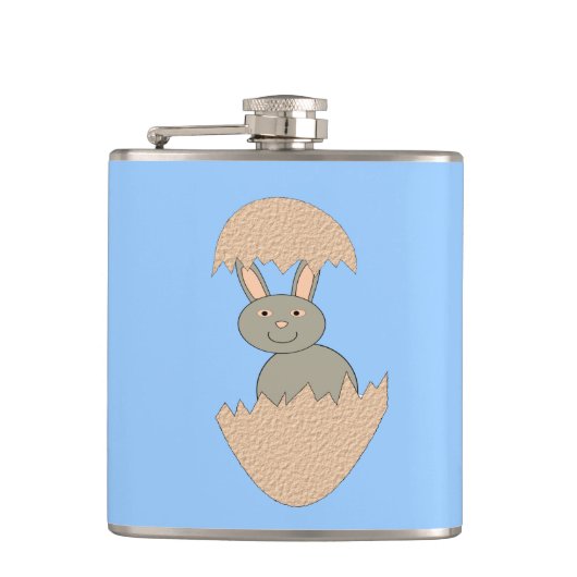 Heuschnupfen aus der feinen Ei-Flasche Flachmann (Vorderseite)