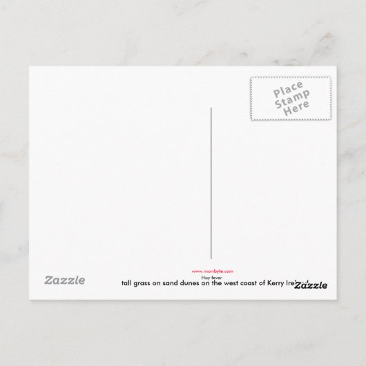 Heuschnupfen Postkarte (Rückseite)