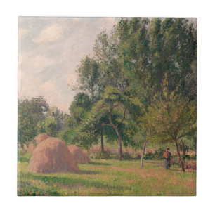 Heuschober Camille Pissarros , Morgen, Eragny Fliese
