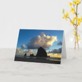 Heuschober-Felsen-Gruß-Karte Karte (Gelbe Blume)