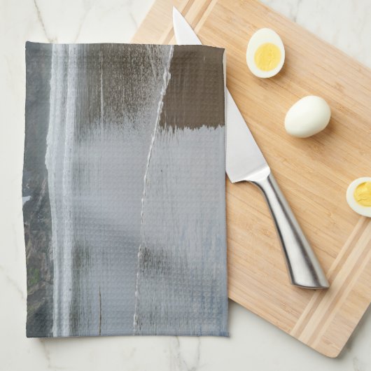 Heuschober-Felsen, Kanonen-Strand, Oregon Handtuch (Viertel Falte)