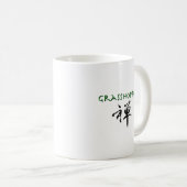Heuschrecke mit "Zen" Symbol Kaffeetasse (VorderseiteRechts)