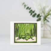 Heuschrecke Vintage-Illustration Postkarte (Stehend Vorderseite)