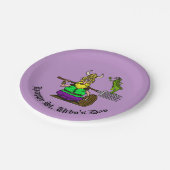 Heuschrecken-Friedenszeichen-Papier-Teller St. Pappteller (Schrägansicht)