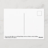 Heuston Bahnhof, Kings Bridge Dublin Postkarte (Rückseite)