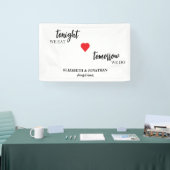 Heute Abend essen wir, morgen machen wir Probe Abe Banner (Messe)