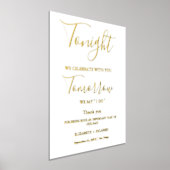 Heute Abend feiern wir das Zeichen für das Abendes Foliendrucke (Ablage )