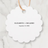 Heute Abend feiern wir das Zeichen für das Abendes Geschenkanhänger (Rückseite)