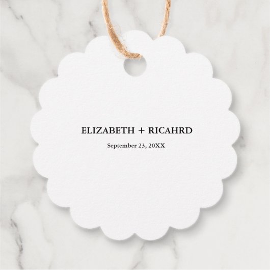 Heute Abend feiern wir das Zeichen für das Abendes Geschenkanhänger (Rückseite)