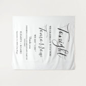 Heute Abend feiern wir das Zeichen für das Abendes Wandteppich (Vorderseite (Horizontal))