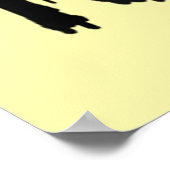 Heute Abend fliegen wir Funny Chicken Halloween Poster (Ecke)