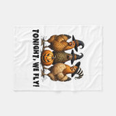 Heute Abend fliegen wir Hähnchenbauflächen zu Hall Fleecedecke (Vorderseite (Horizontal))