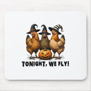 Heute Abend fliegen wir Hähnchenbauflächen zu Hall Mousepad