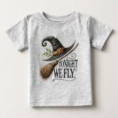 Heute Abend fliegen wir Halloween Baby T-shirt (Vorderseite)
