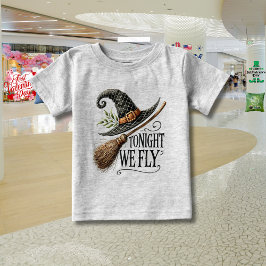 Heute Abend fliegen wir Halloween Baby T-shirt