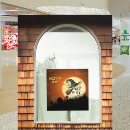 Heute Abend fliegen wir Halloween Fensteraufkleber