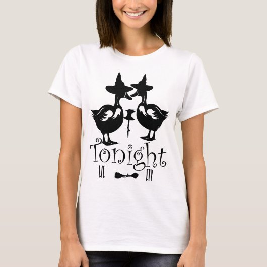 Heute Abend fliegen wir, Halloween-Gänsehaut T-Shirt (Vorderseite)