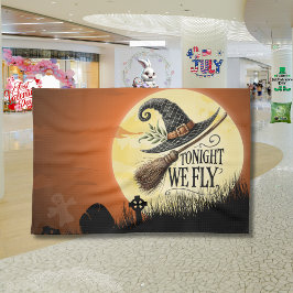 Heute Abend fliegen wir Halloween Geschirrtuch